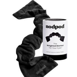 NodPod Sleep Mask, Weighted Blanket For Eyes, Black Onyx, Pima Cotton Velvet NWT